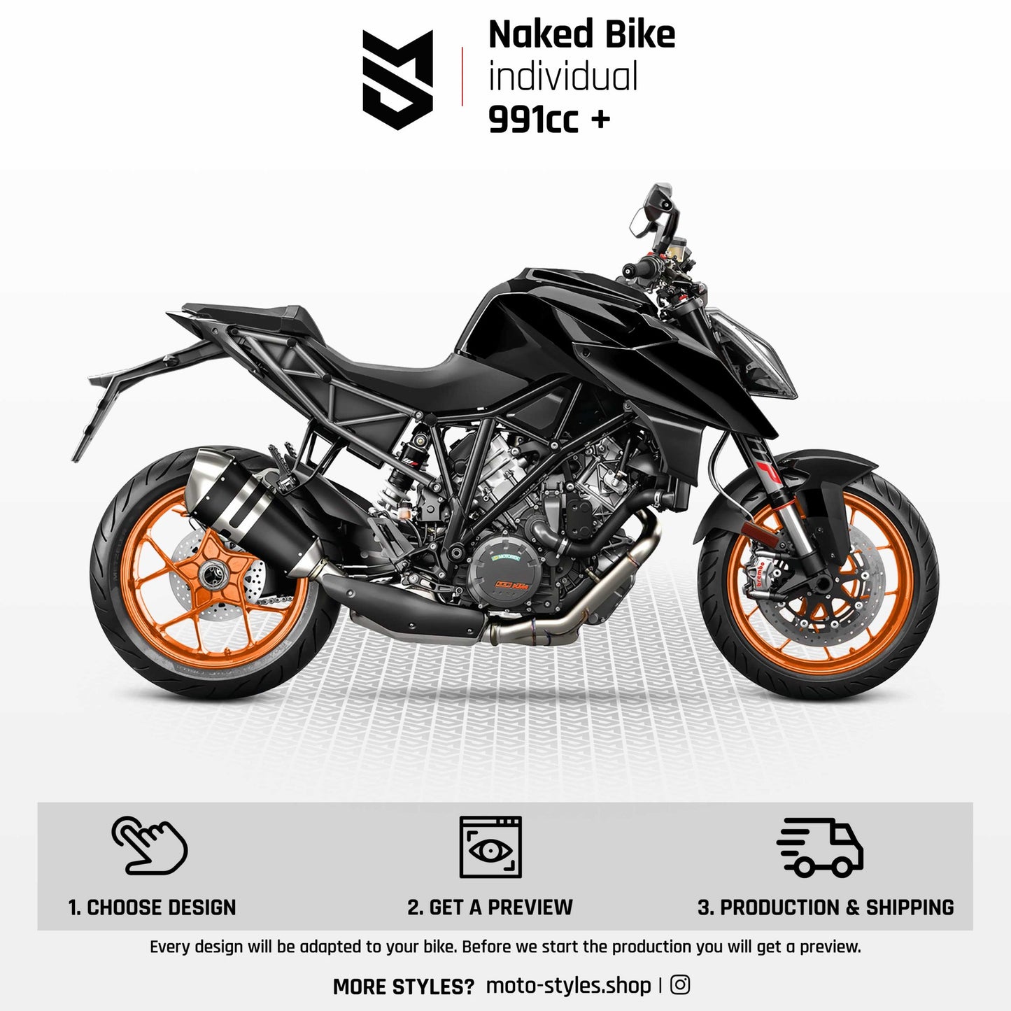 Individuelles Dekor - Naked Bike 991ccm+