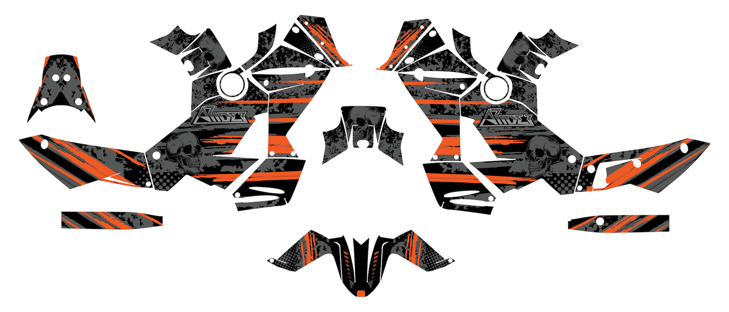 Dekor passend für KTM 990 Adventure- Skull Edition