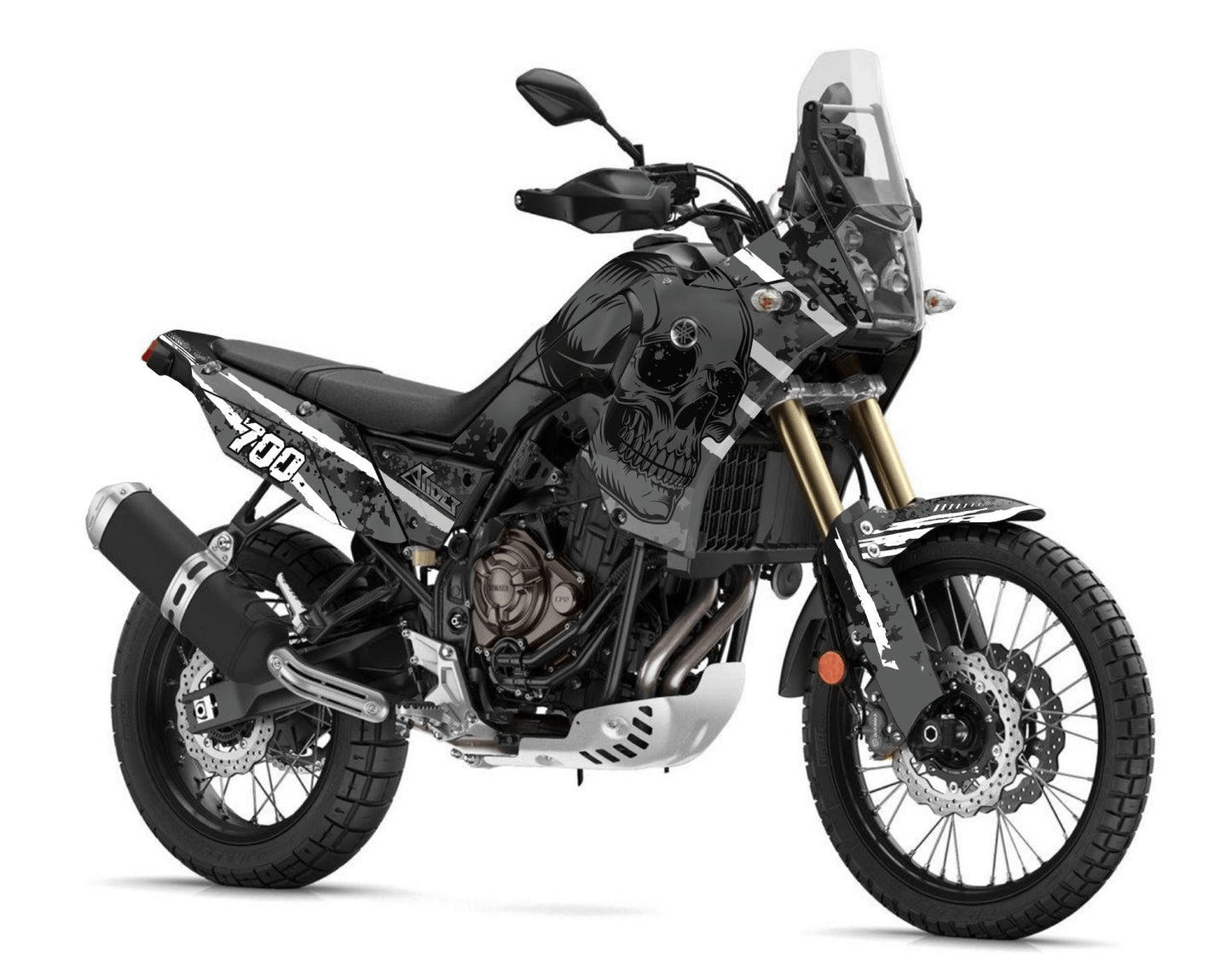 Dekor passend für Yamaha Tenere 700- Skull Edition